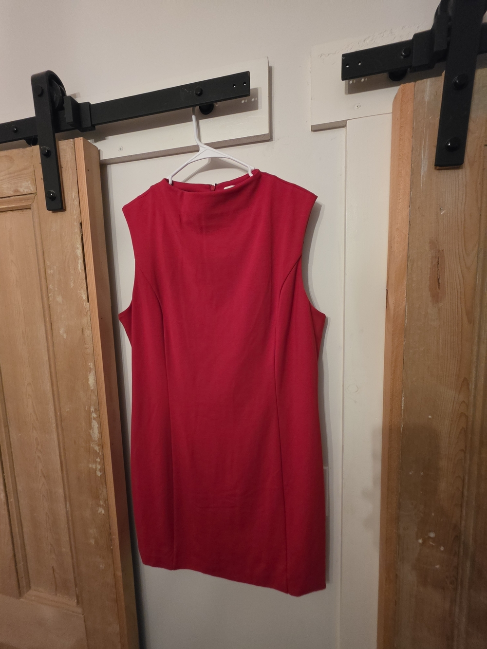 Banana Republic Sleeveless Shift Dress - Red